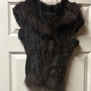 Women's Brown Fur Vest